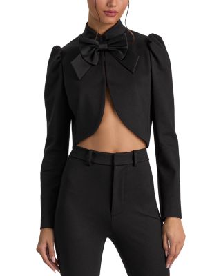 Ilaria Cropped Bow Jacket