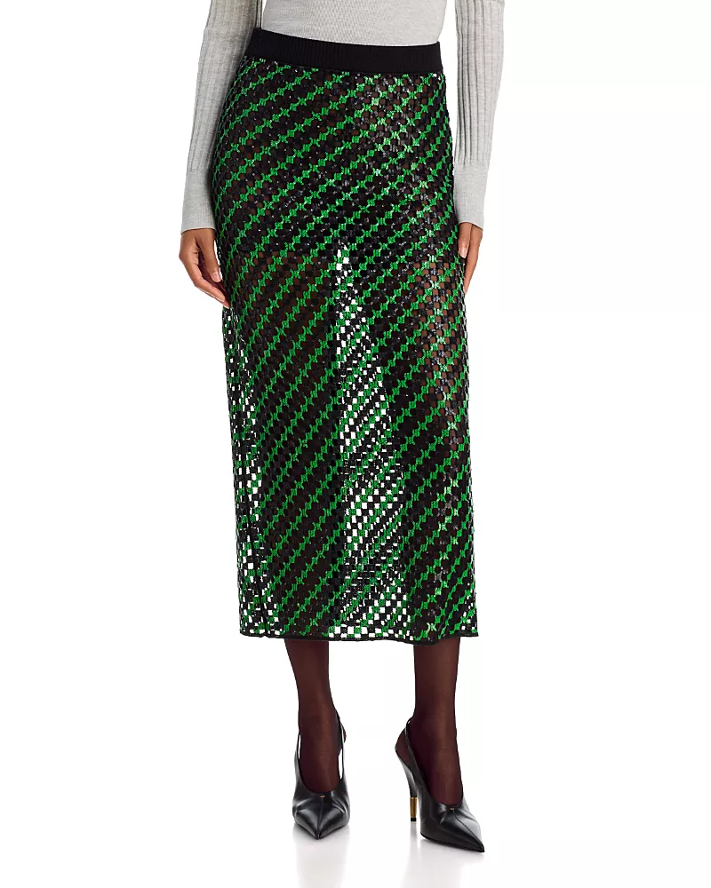 Zankov Halene Geo Knit Skirt