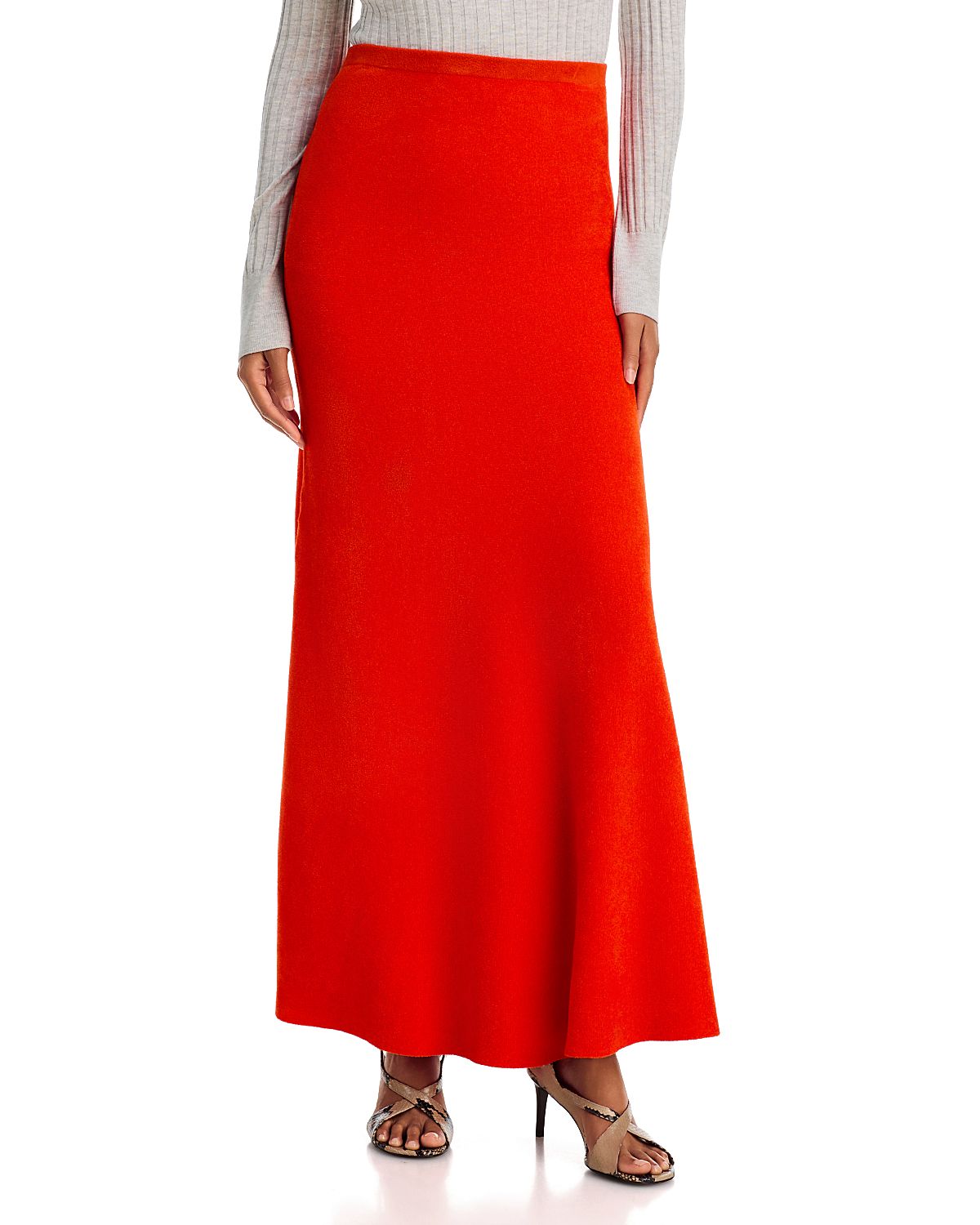 Zankov Zander Knit Side Slit Maxi Skirt