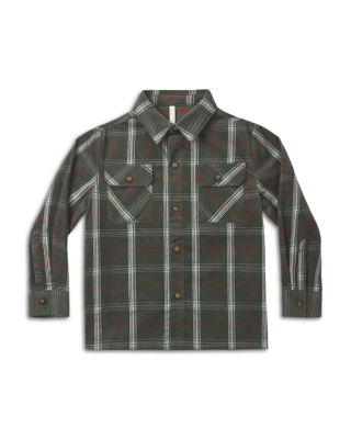 Boys' Holiday Plaid Cotton Flannel Shirt – Little Kid