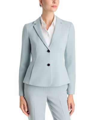 Shaped Notch Lapel Blazer