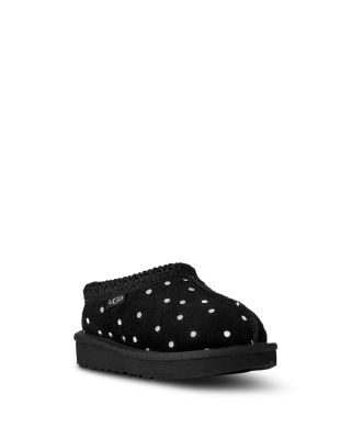 Girls' Tasman II Shiny Dots Suede Slippers – Toddler