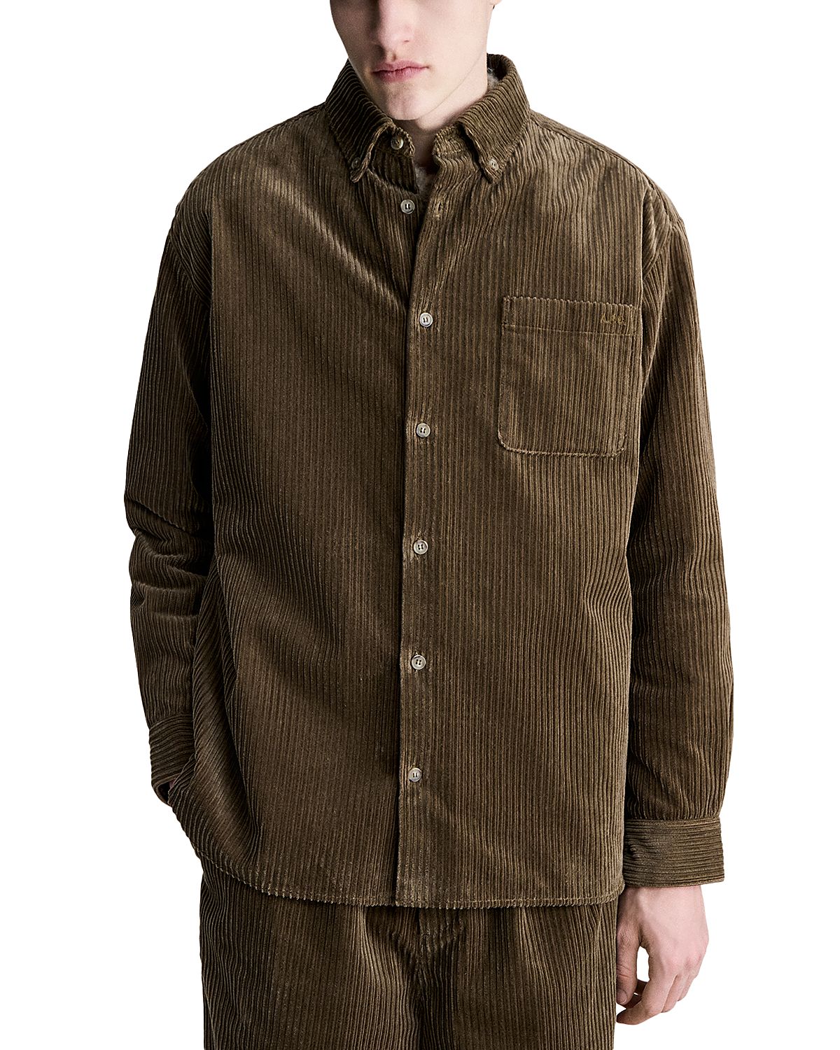 A. p.c. Surchemise Mateo Cotton Pocket Corduroy Shirt