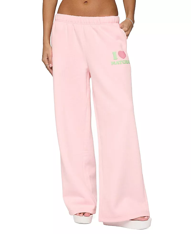 Edikted I Heart Matcha Sweatpants
