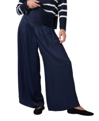 Flowy Wide Leg Woven Maternity Pant