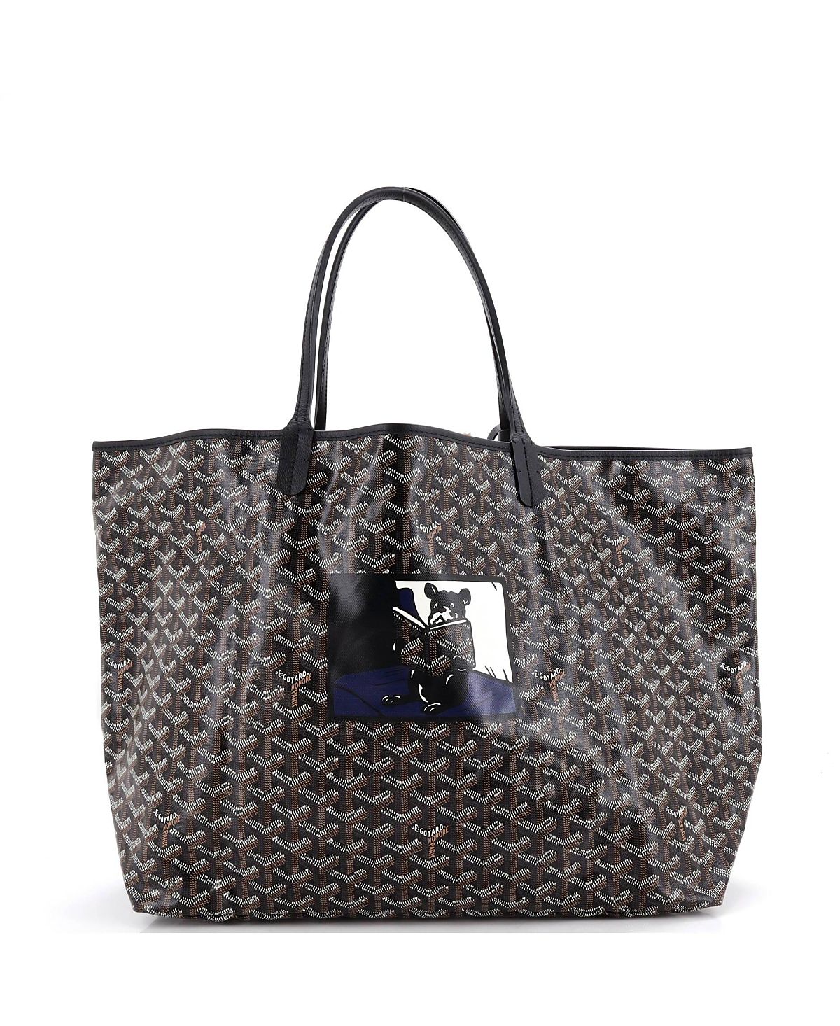 Pre-Owned Goyard Gm Saint Louis Tote Printed Coated Canvas
