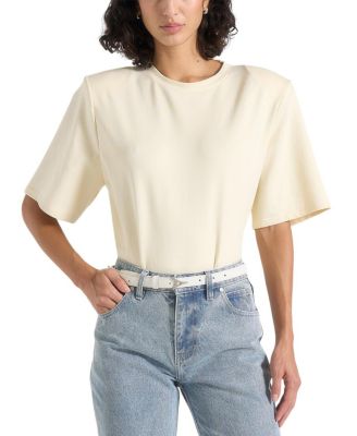 Mia Wide Shoulder Bodysuit T-shirt
