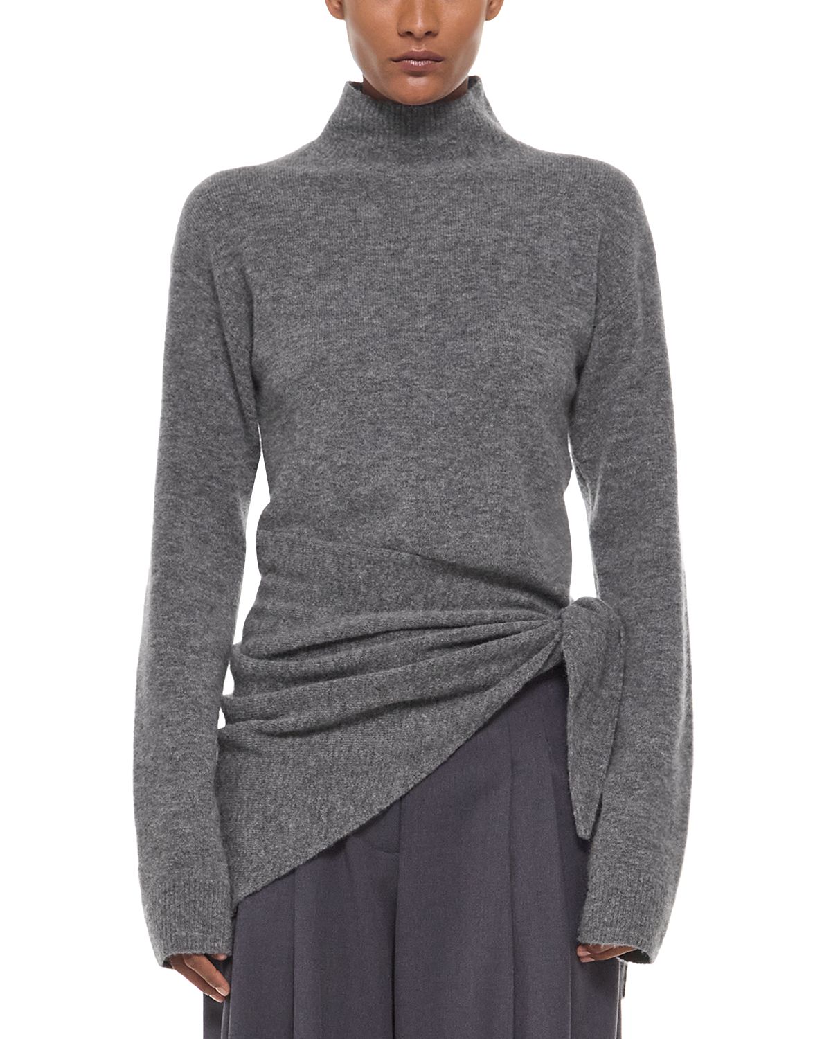 Helmut Lang Wrap Tie Turtleneck Sweater