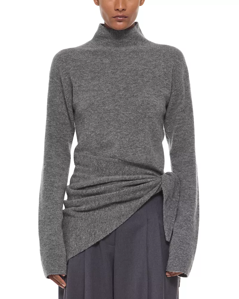 Helmut Lang Wrap Tie Turtleneck Sweater