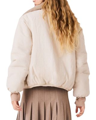 Reversible Faux Fur Puffer Jacket - thumbnail 5