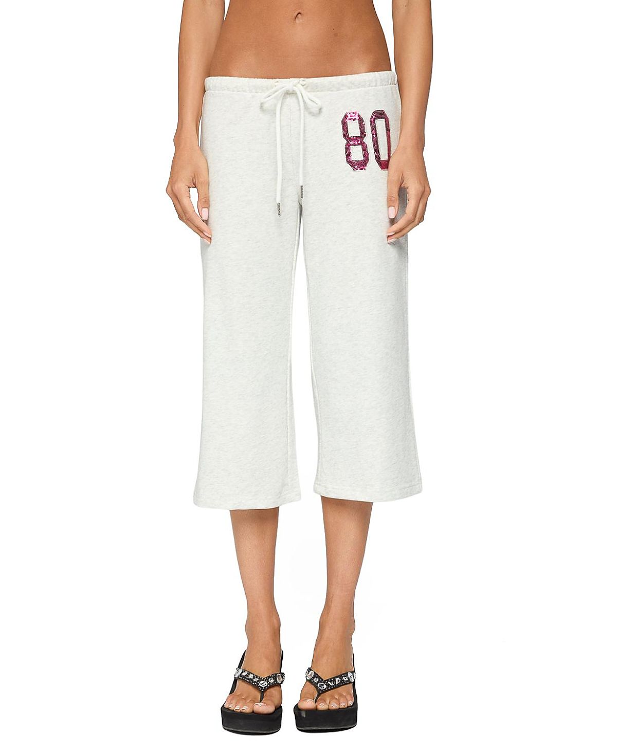Edikted 80 Sequin Capri Sweatpants