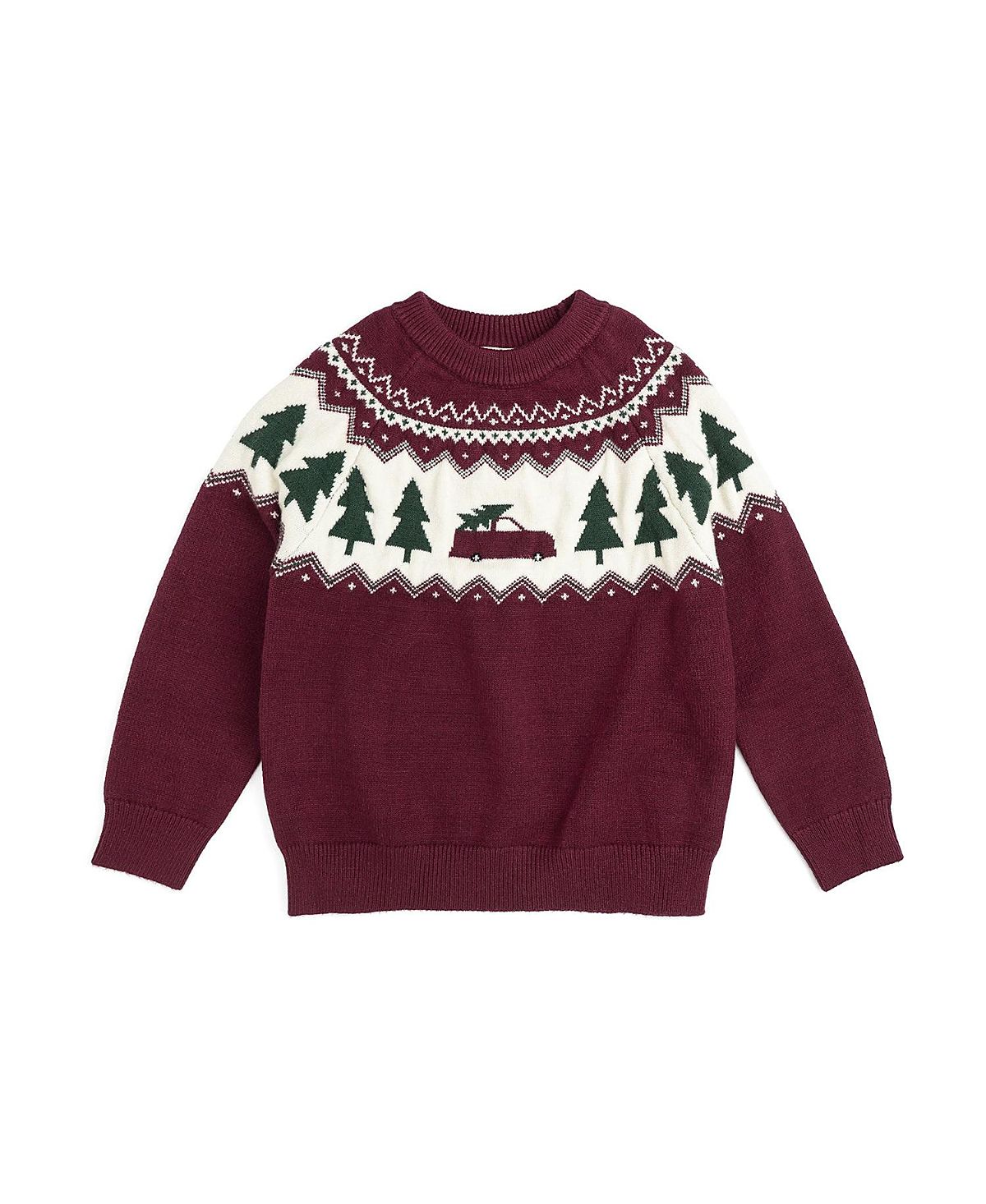 Sweet Wink Boys' Christmas Truck Fair Isle Sweater - Baby, Little Kid