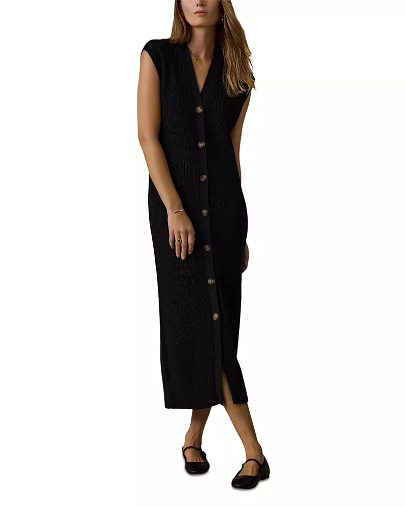 Faherty Miramar Cotton & Linen Duster Dress