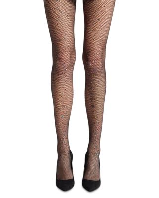 Glitter Fishnet Tights