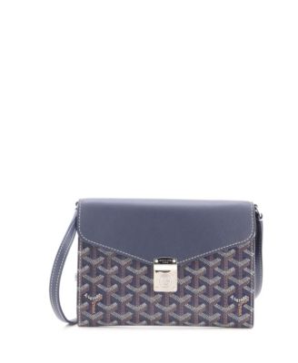Chypre Wallet on Strap Coated Canvas with Leather