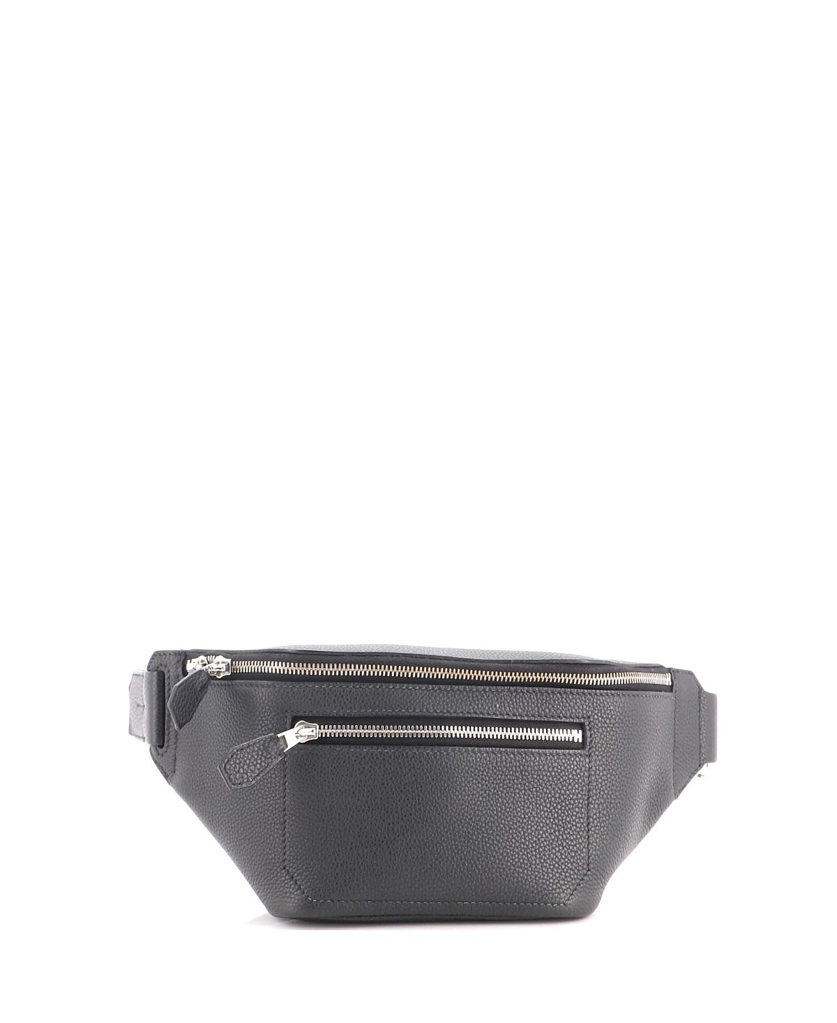 Pre-Owned HERMES Pm Cityslide Togo Leather Silver Tone Hardware Belt Bag