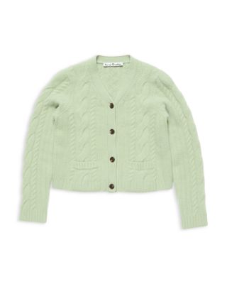 Cashmere Blend Cable Knit Cardigan