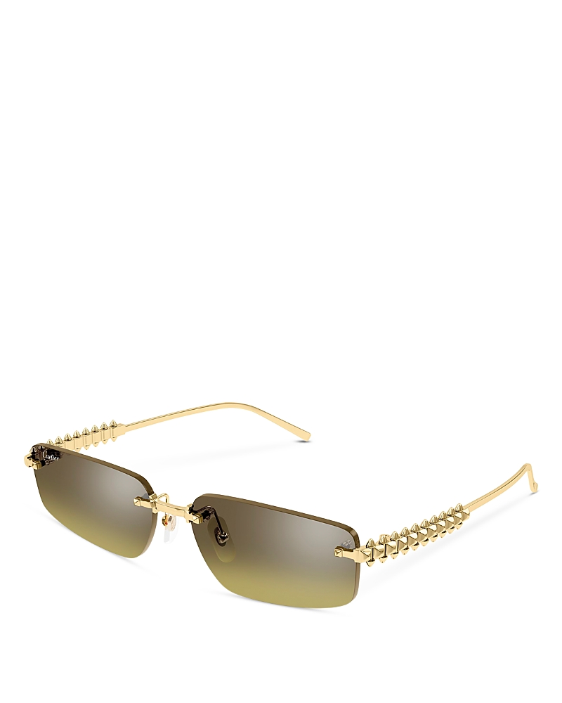 Cartier Clash de Cartier Rectangular Sunglasses, 58mm