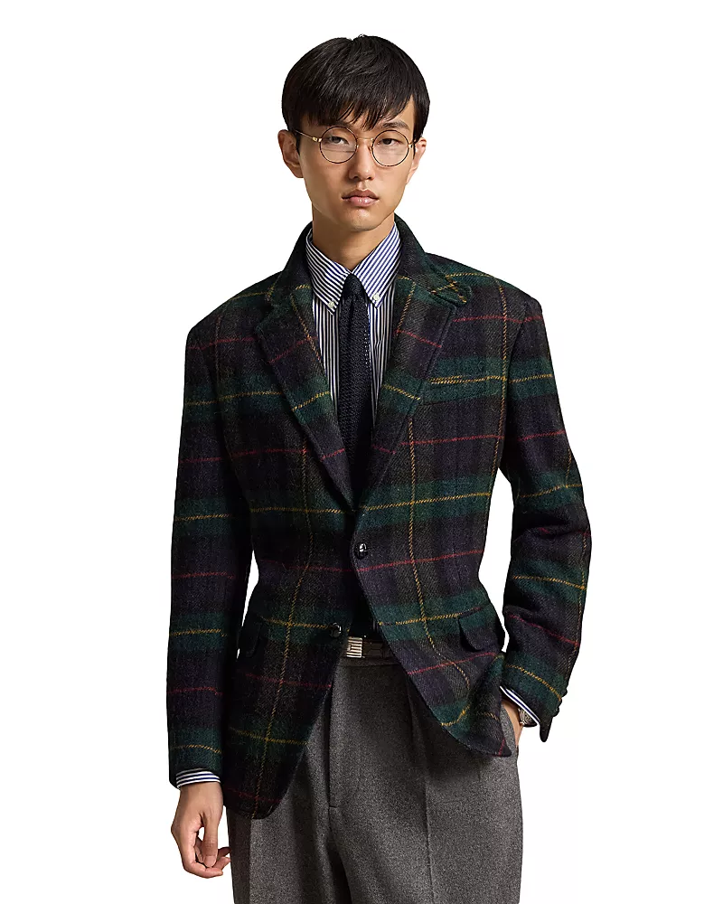 Polo Ralph Lauren Polo Tailored Fit Plaid Tweed Sport Coat