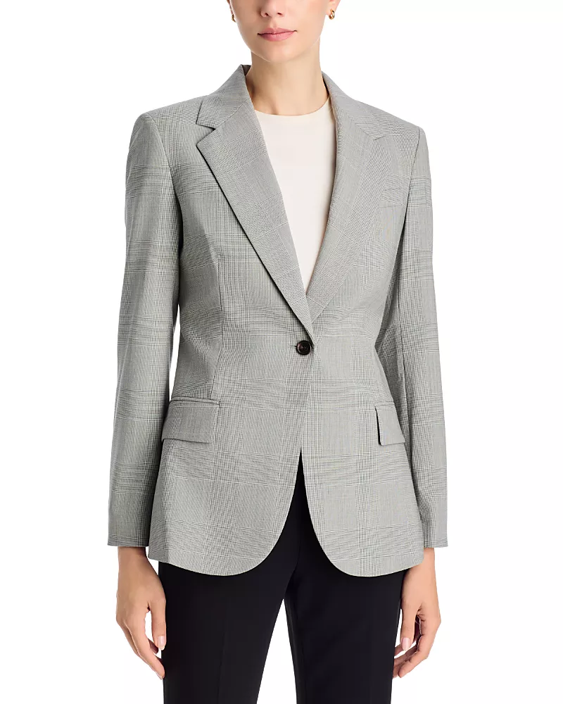 Theory Lynnia Single Breasted Wool-Blend Blazer