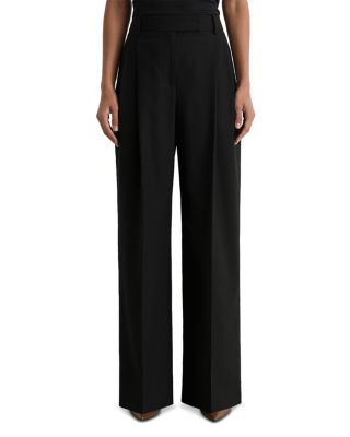 Petite Luna Pleated Wide Leg Pants
