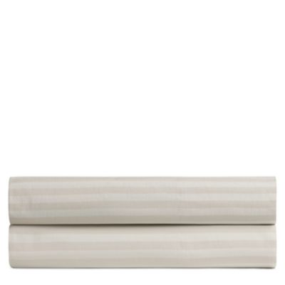 Percale Striped Fitted Sheet, Twin