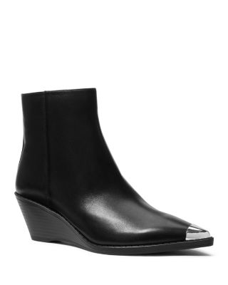 Women's Austin Leather Wedge Ankle Boots