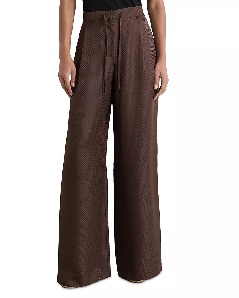 Reiss Aliana Silk Wide Leg Pants