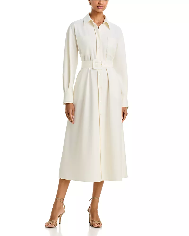Fabiana Filippi Tecno Belted Midi Shirtdress