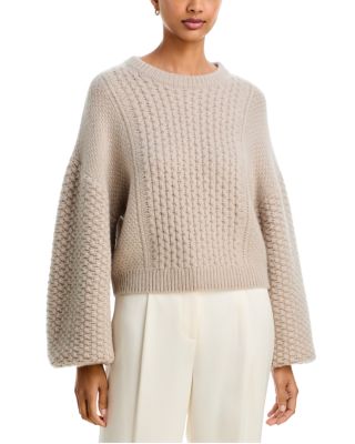 Clothilde Cashmere Textured Knit Sweater