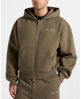 Js002 Unisex Signature Relaxed Fit Zip Hoodie