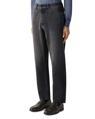 Roccia Cotton Slim Fit Jeans in Dark Grey