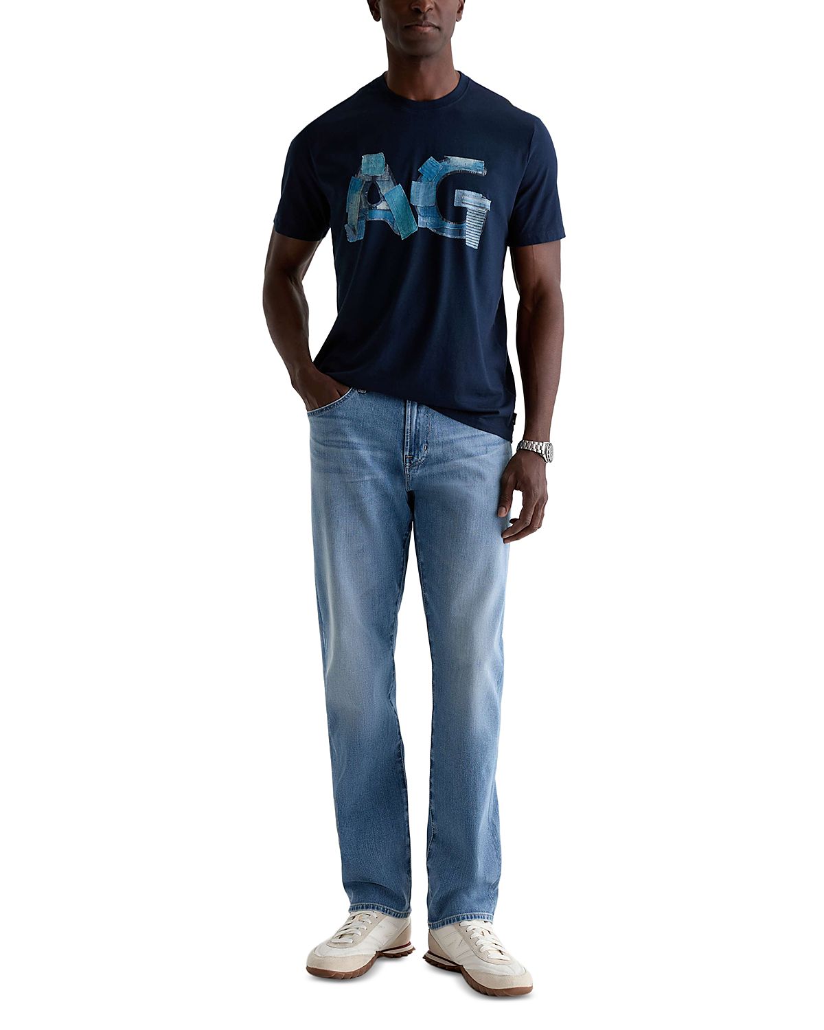 Ag Graduate Cotton Blend Tailored Leg Jeans