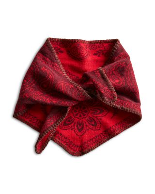 Carmen Paisley Knitted Triangle Scarf
