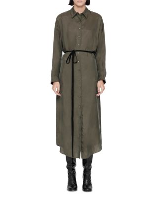 Yurra Tie Waist Shirt Dress