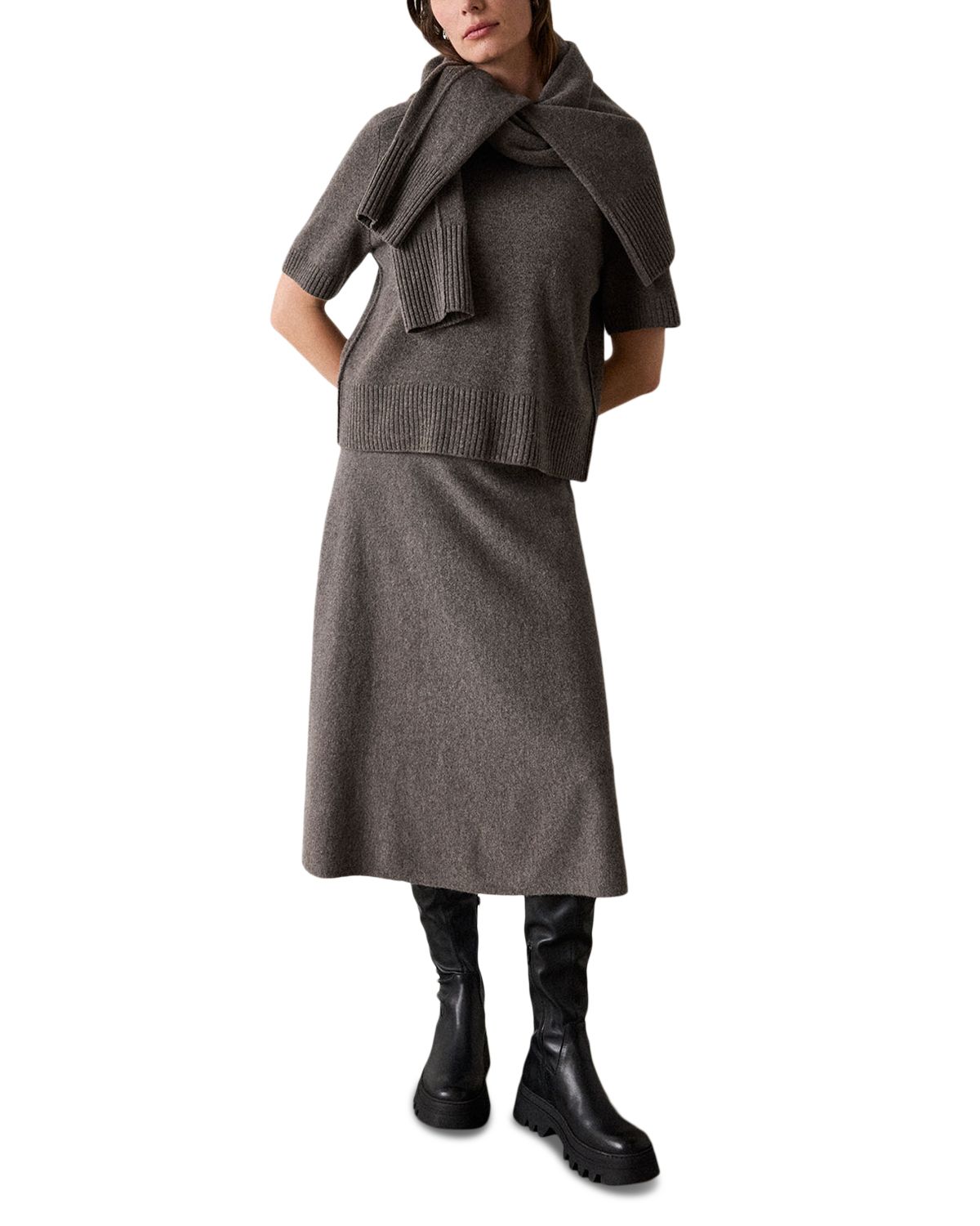 Wool Midi Skirt thumbnail 2