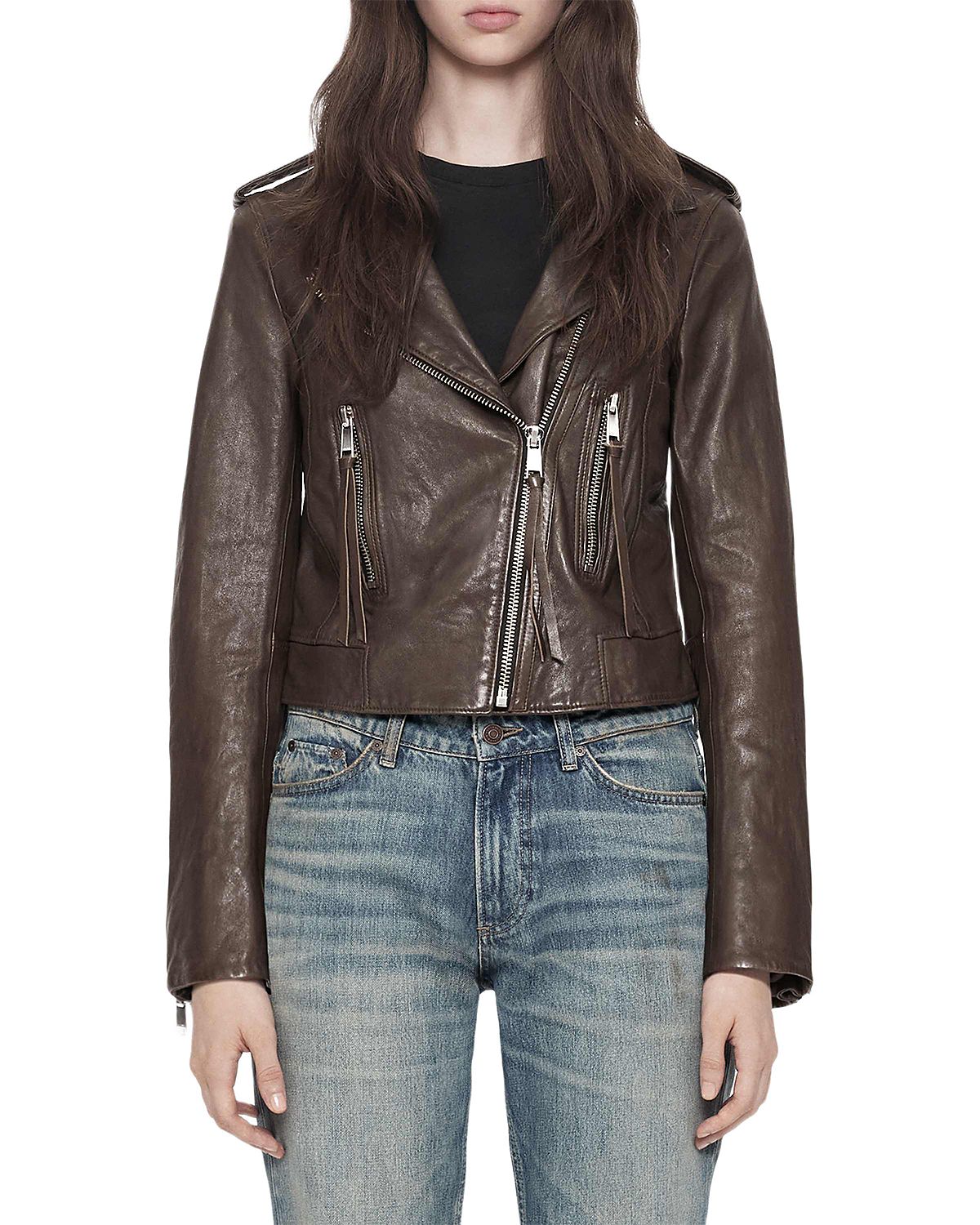 Allsaints Dalby Leather Moto Jacket