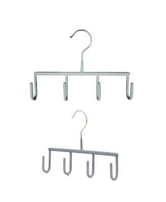  Four Hook Belt and Accessory Hanger, Grip Coated, Model GH, Set of 2