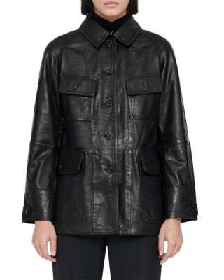 Roiya Leather Field Jacket