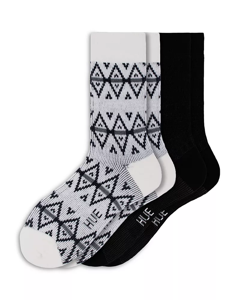 Hue Argyle Stripe Boot Socks, Set of 2
