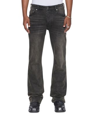 Bronko Cotton Portland Blue Bootcut Fit 32" Jeans in Charcoal