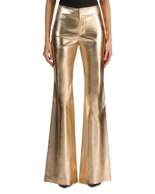 Andrew Faux Leather Flared Pants