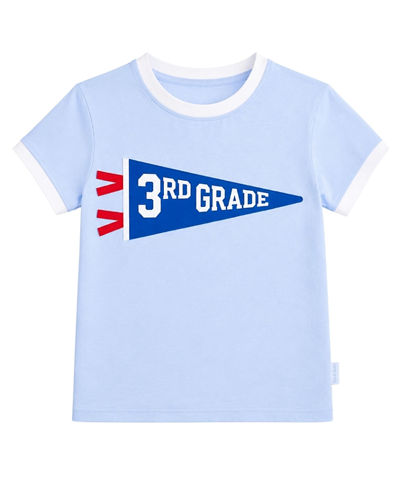 Bits & Bows Unisex 3rd Grade Crewneck Tee - Little Kid, Big Kid