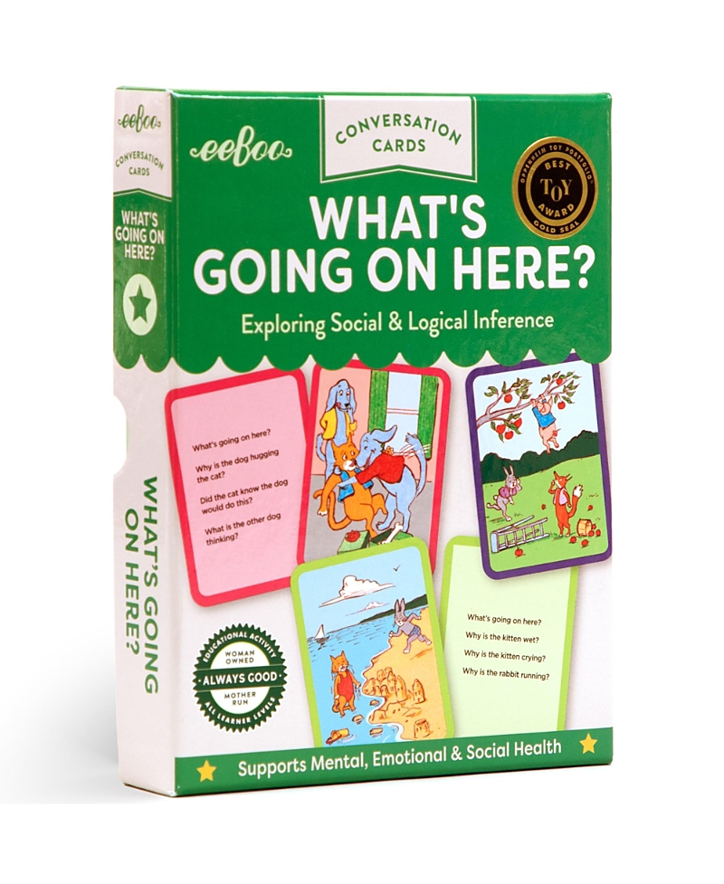 eeBoo Conversation Cards: What's Going On Here, Ages 3+
