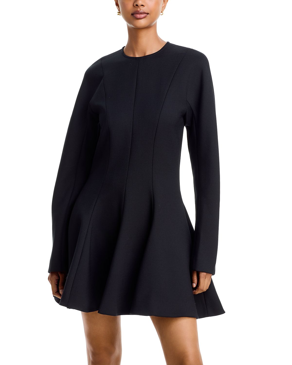 Stella McCartney Long Sleeve Peplum Mini Dress