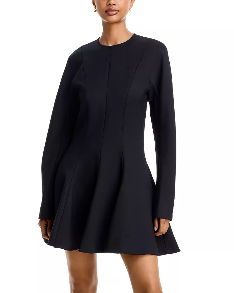 Stella McCartney Long Sleeve Peplum Mini Dress