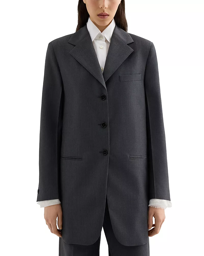 Jil Sander Fil a Fil Wool & Mohair Jacket