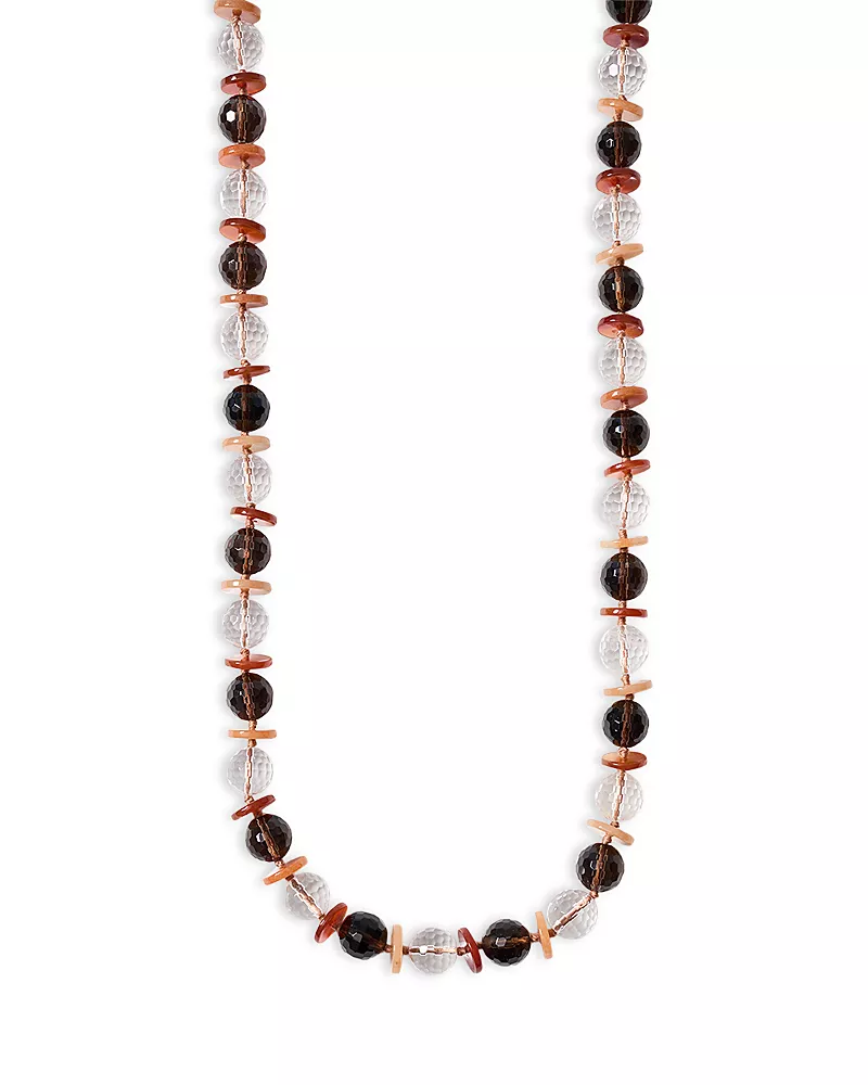 Chan Luu Discus Gemstone Beaded Strand Necklace, 37