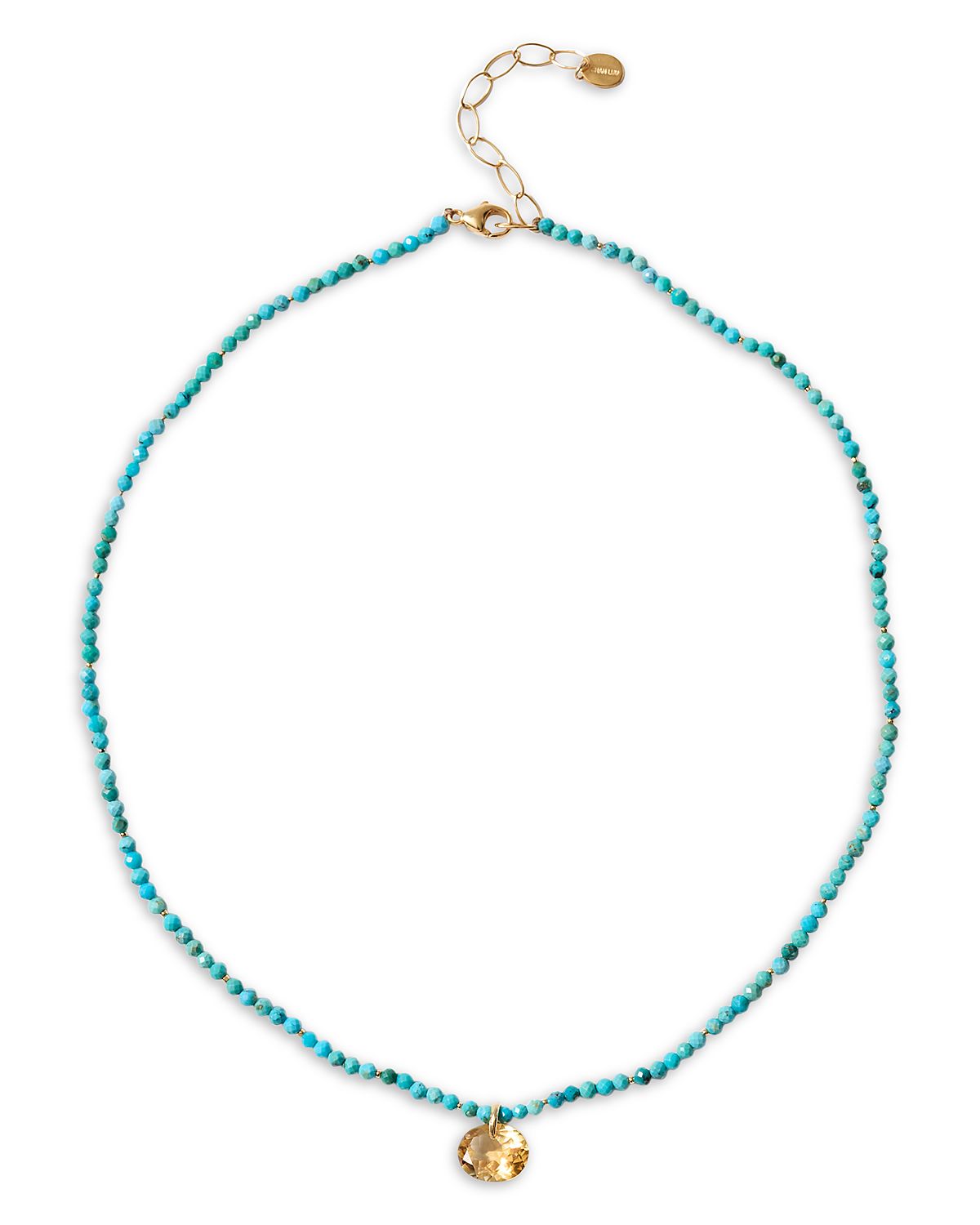 Chan Luu Camille Beaded Gemstone Pendant Necklace