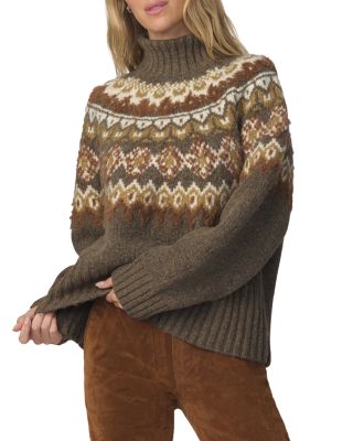 The Elva Fair Isle Mock Neck Sweater